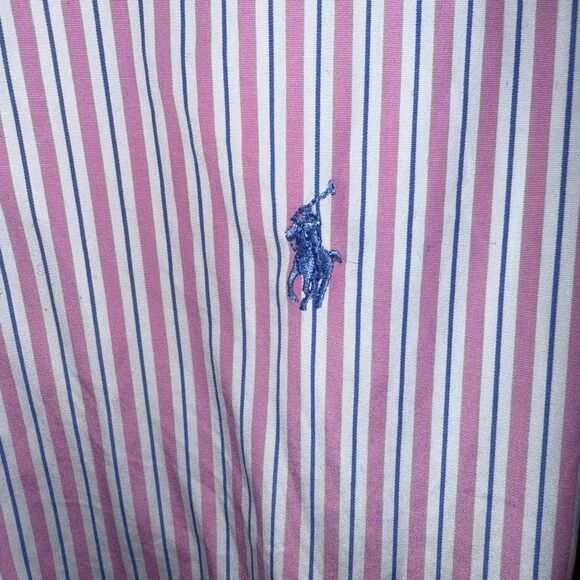 Ralph Lauren Red and White Casual Button Down Shirt - Picture 2 of 5